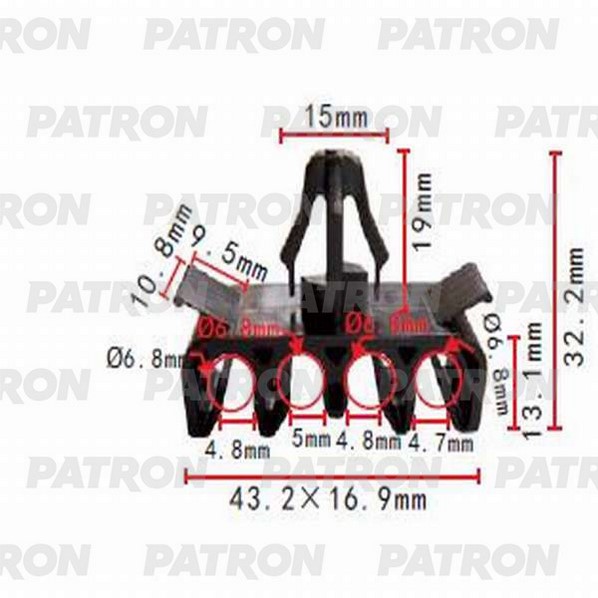 P371033 — Держатель пластмассо PATRON