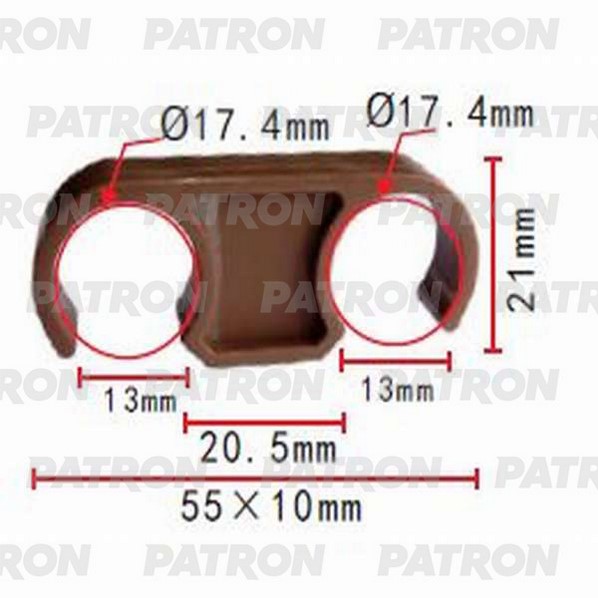 P371037 — Держатель пластмассовый LEXUS,TOYOTA применяемость: трубки, электро пр PATRON