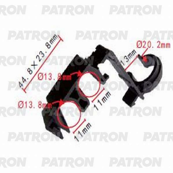 P371041 — Держатель пластмассовый TOYOTA применяемость: держатель трубок, электр PATRON