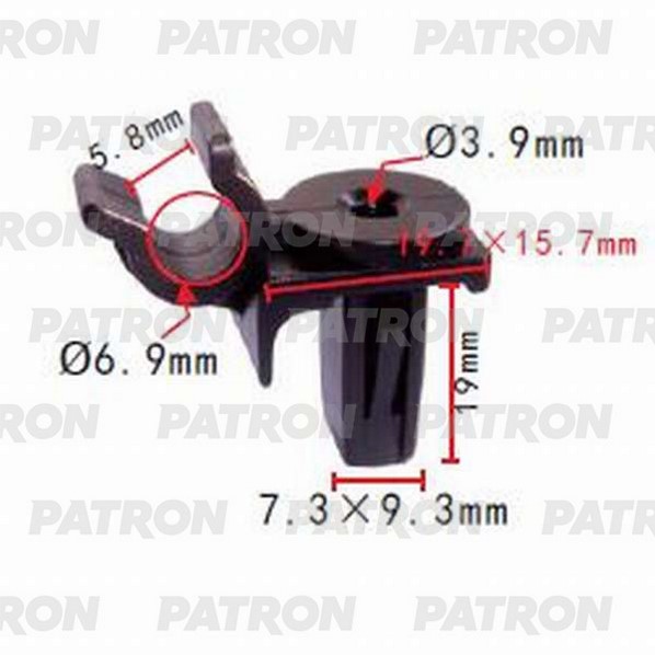 P371054 — Держатель пластмассовый LEXUS,TOYOTA применяемость: кузов  держатель PATRON