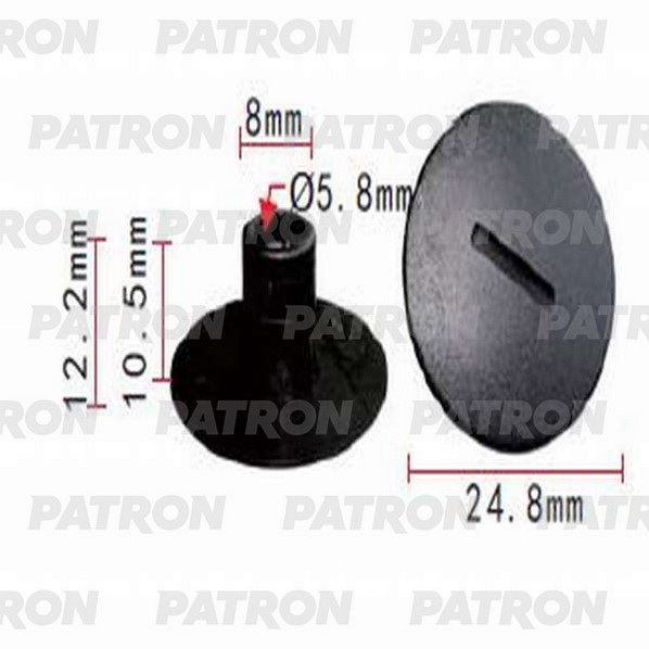 P371097 — Клипса пластмассовая SUZUKI применяемость: обшивка салона PATRON