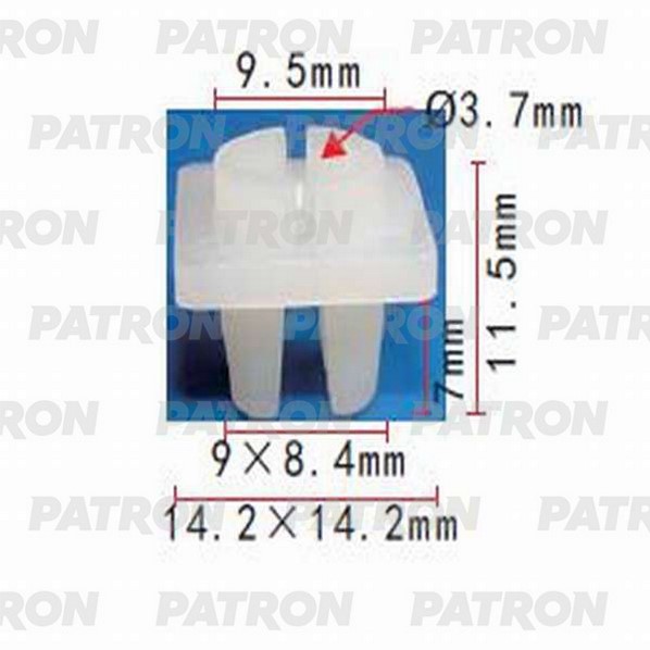 P371099 — Фиксатор пластиковый LEXUS,TOYOTA применяемость: вставки под саморез PATRON