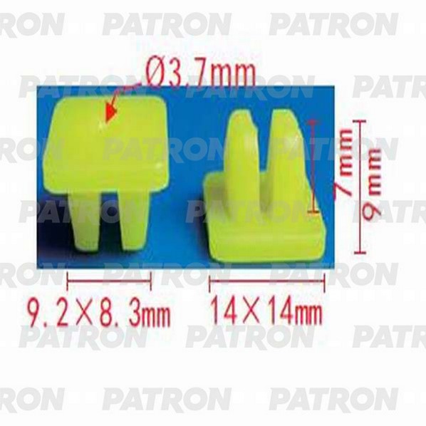 P371116 — Фиксатор пластиковый SUBARU применяемость: вставка под саморез PATRON