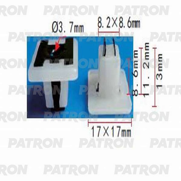 P371126 — Фиксатор пластиковый ACURA,HONDA применяемость: внутренняя отделка PATRON