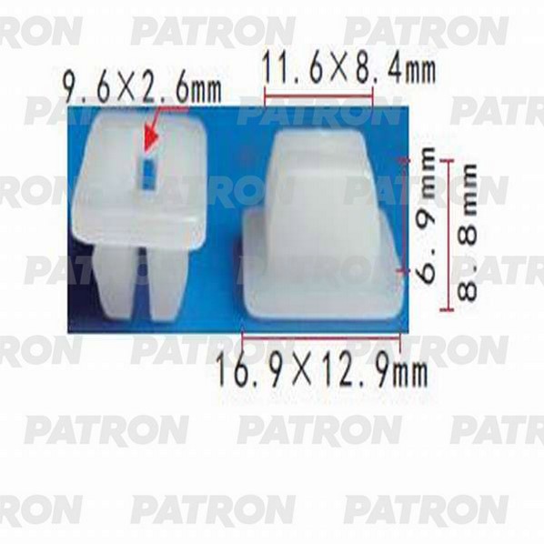 P371127 — Фиксатор пластиковый ACURA,HONDA применяемость: вставки под саморез PATRON