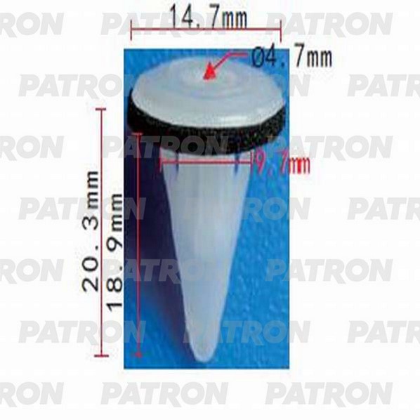 P371128 — Фиксатор пластиковый INFINITI,NISSAN применяемость: вставки под саморе PATRON