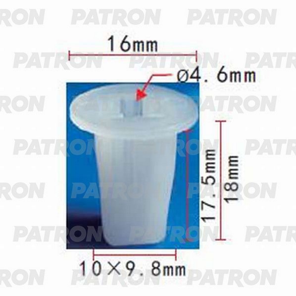 P371129 — Фиксатор пластиковый NISSAN применяемость: вставка под саморез PATRON