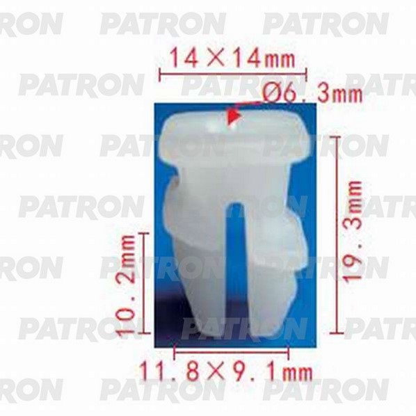 P371144 — Фиксатор пластиковый NISSAN применяемость: вставка под саморез PATRON