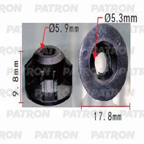 P371156 — Гайка пластмассовая TOYOTA применяемость: крепление термозащиты PATRON