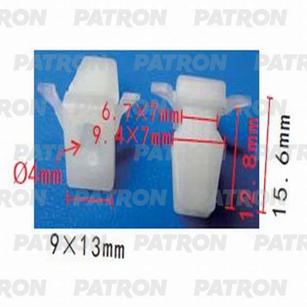 P371214 — Фиксатор пластиковый LAND ROVER применяемость: бампер PATRON