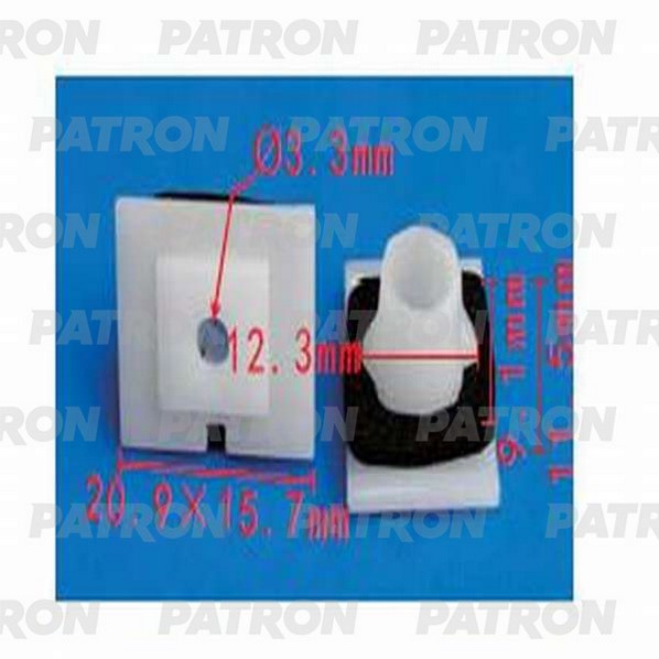 P371286 — Фиксатор пластиковый ACURA,HONDA применяемость: крылья, молдинги, поро PATRON