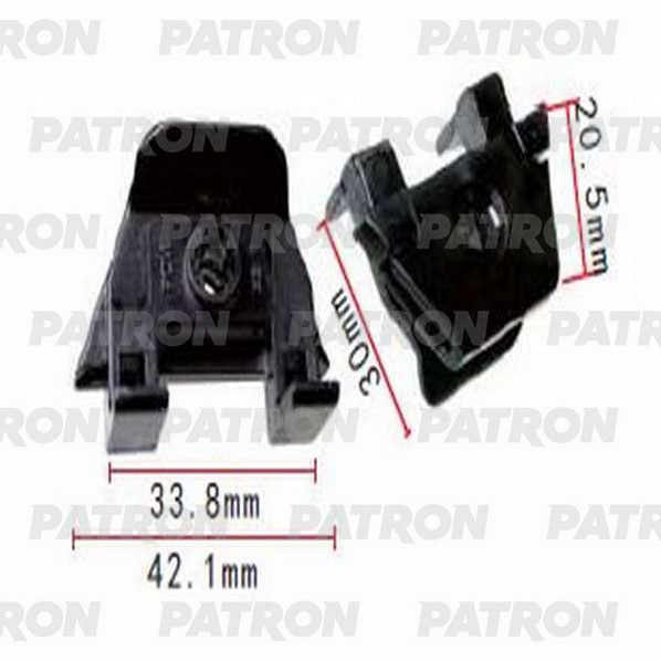 P371293 — Скоба пластиковая LEXUS,TOYOTA применяемость: брызговики, подкрылок, у PATRON