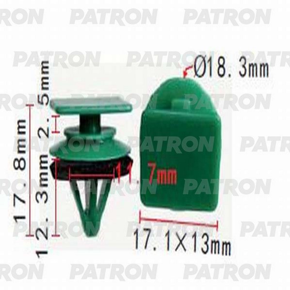 P371323 — Клипса пластмассовая MAZDA применяемость: молдинг PATRON