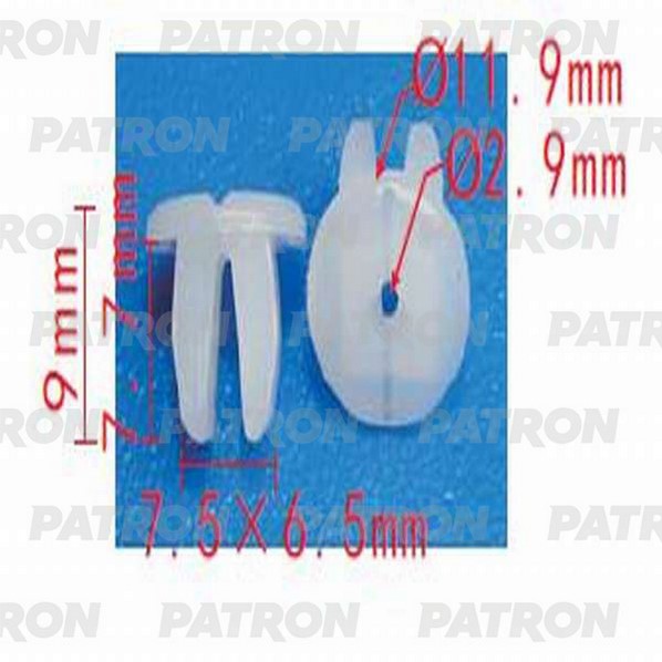 P371358 — Фиксатор пластмассовый HYUNDAI,KIA применяемость двери, уплотнитель PATRON