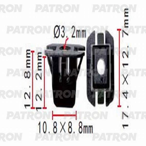 P371393 — Фиксатор пластиковый VAG применяемость: вставка под саморез PATRON