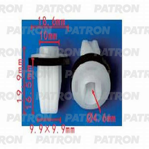 P371418 — Фиксатор пластиковый NISSAN применяемость: вставка под саморез PATRON