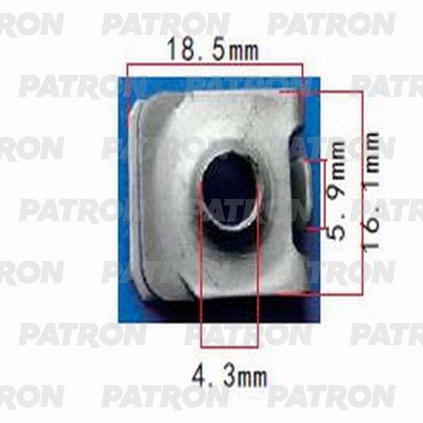 P371421 — Скоба металлическая применяемость скоба гайка PATRON