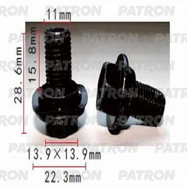 P371434 — Болт металлический LEXUS,TOYOTA применяемость: металлические болты вин PATRON