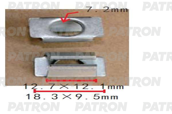 P371460 — Зажим металлический PATRON