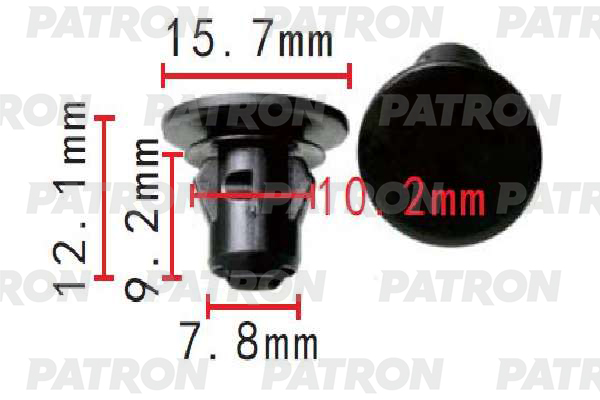 P371474 — Зажим пластиковый BMW применяемость: внутренняя отделка  крышка багаж PATRON