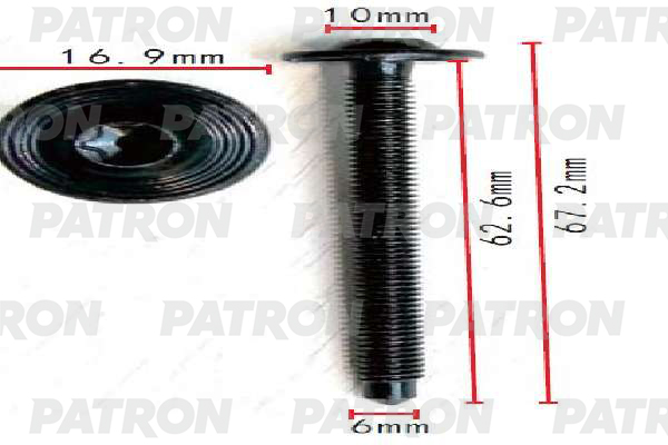 P371524 — Болт металлический AUDI,SEAT,SKODA,VOLKSWAGEN применяемость: универсал PATRON