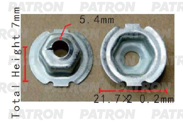 P371537 — Гайка металлическая AUDI,SEAT,SKODA,VOLKSWAGEN применяемость: универса PATRON