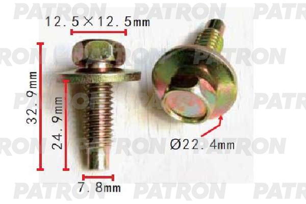 P371541 — Винт металлический FORD применяемость: уиверсальный PATRON