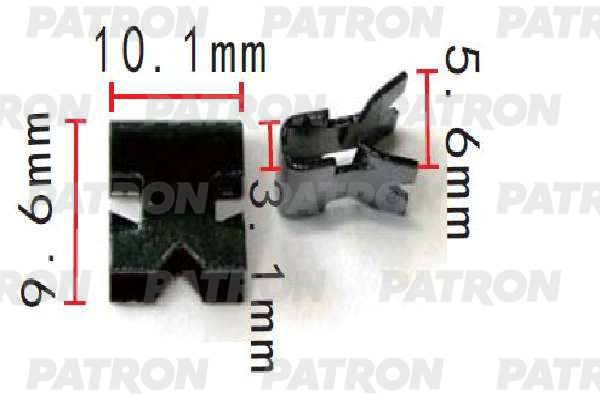 P371548 — Зажим металлический AUDI,SEAT,SKODA,VOLKSWAGEN применяемость: универса PATRON