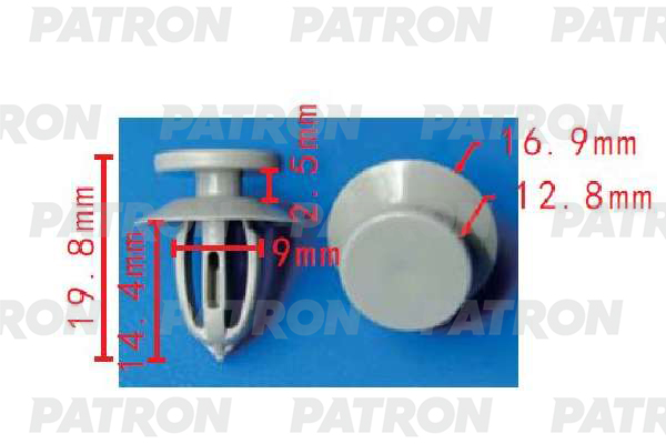 P371579 — Клипса пластмассовая GM применяемость: фиксатор PATRON