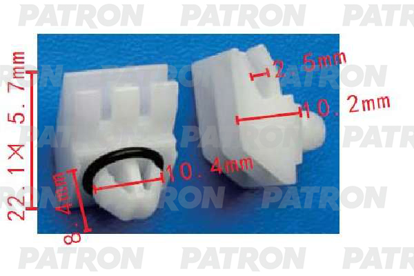 P371583 — Клипса пластмассовая MERCEDES применяемость: клипса накладки порога PATRON