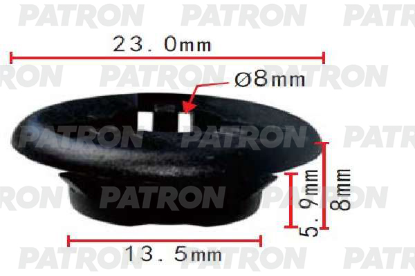 P371951 — Клипса пластмассовая PATRON
