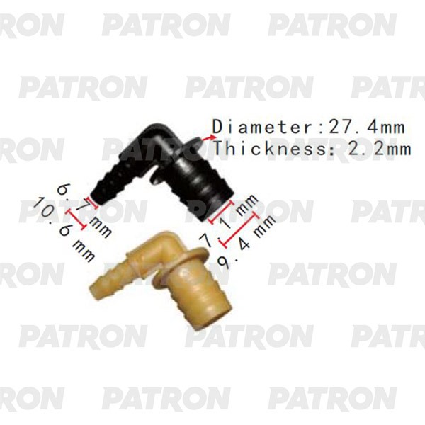 P372071 — Тройник применяемость: соединитель D19.4X10.6MM PATRON