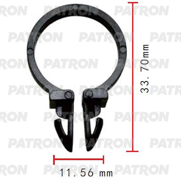 P372074 — Держатель пластмассовый применяемость: держатель трубки, электропроводка PATRON