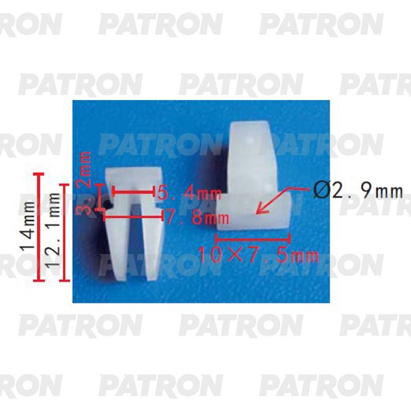 P372122 — Крепеж бампера PATRON