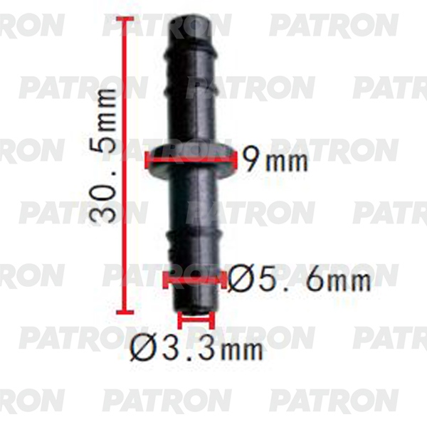 P372129 — Тройник применяемость: соединитель (двойник) 5.6X5.6MM PATRON
