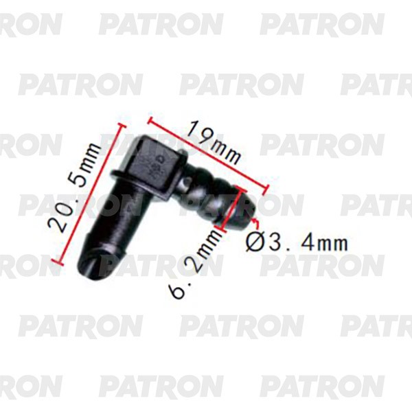 P372132 — Тройник применяемость: соединитель 7.1X7.1MM PATRON