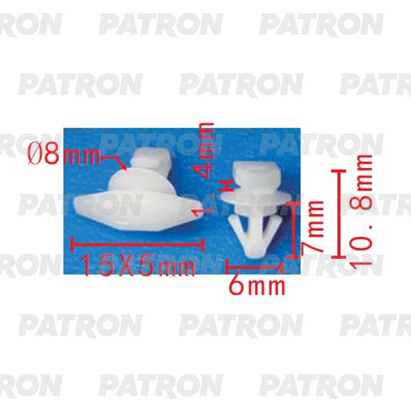 P372139 — Клипса пластмассовая GM применяемость: клипса уплотнитель двери PATRON