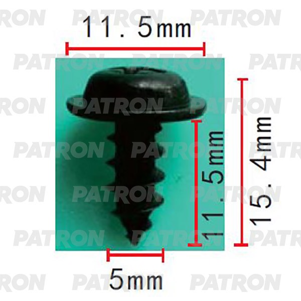 P372185 — Саморез применяемость: саморез 5X15.4 универчальный PATRON
