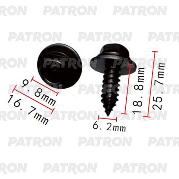 P372194 — Саморез GM применяемость: саморез 6.2X25.7 PATRON