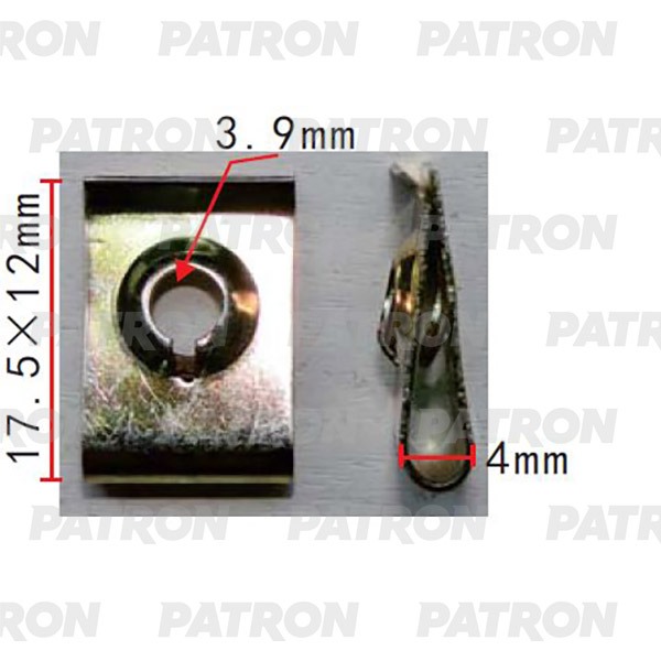 P372211 — Вставка под винт применяемость: зажим металлический под саморез PATRON