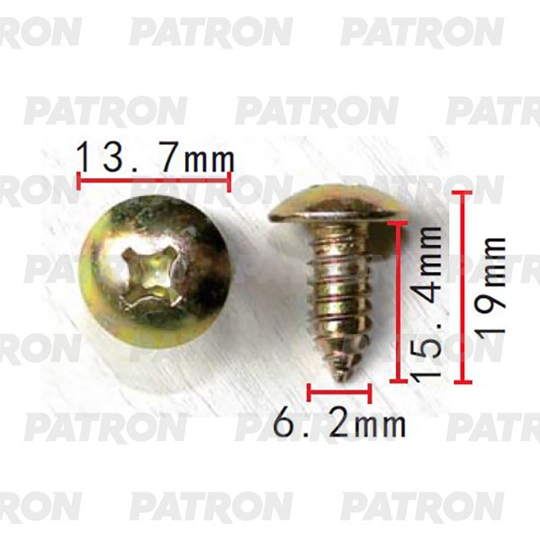 P372258 — Саморез применяемость: саморез 6.2X19MM универсальный PATRON