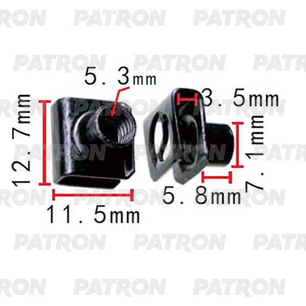P372275 — Скоба крепежная применяемость: скоба M6 11.5X12.7 PATRON