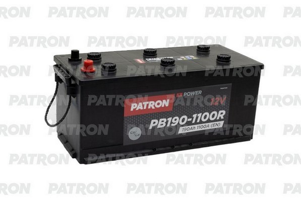 PB1901100R — Аккумулятор PATRON POWER 12V 190AH 1100A ETN 4(R+) B3 513x223x223mm 43kg PATRON