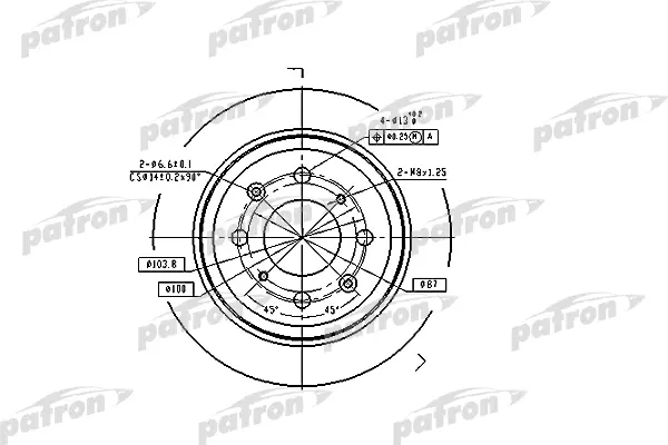 PBD2646 — Диск тормозной задн HONDA CIVIC IV FASTBACK 9497, CIVIC V AERODECK 9801, CIVIC V FASTBACK 9701, CONCERTO 8996, CONCERTO седан 8995, MG MG ZR 01, ROVER PATRON