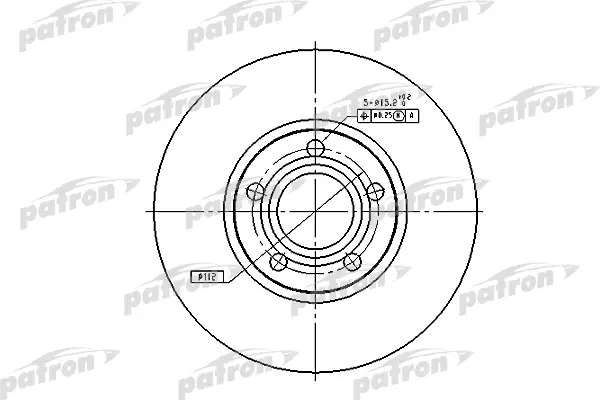 PBD2651 — Диск ормозной задн PATRON