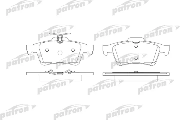PBP1766 — Колодки тормозные задние дисковые к-кт PATRON