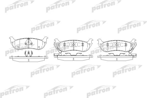 PBP7001 — PBP7001 Колодки тормозные дисковые задн CHRYSLER: Pacifica 04-07 PATRON