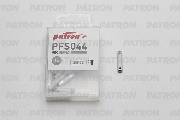 PFS044 — Предохранитель пласт.коробка 25шт GBC FUSE 8A белый 6X25MM PATRON