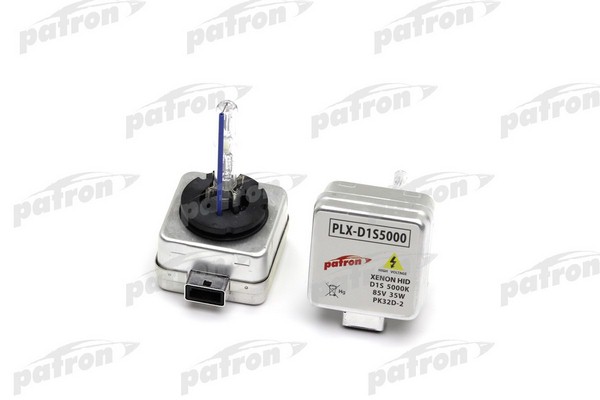 PLXD1S5000 — Лампа газоразрядная D1S 85V 35W 5000K PK32d-2 Xenon White (яркий белый свет) Сделано в Корее PATRON