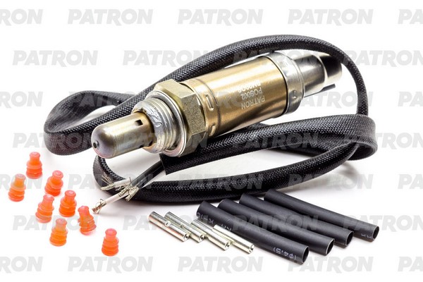 POS002 — Лямбда-зонд универсальный BOSCH Thimble type (4-пров) Керамический элемент подогрева 3.6 ± 0.6 PATRON